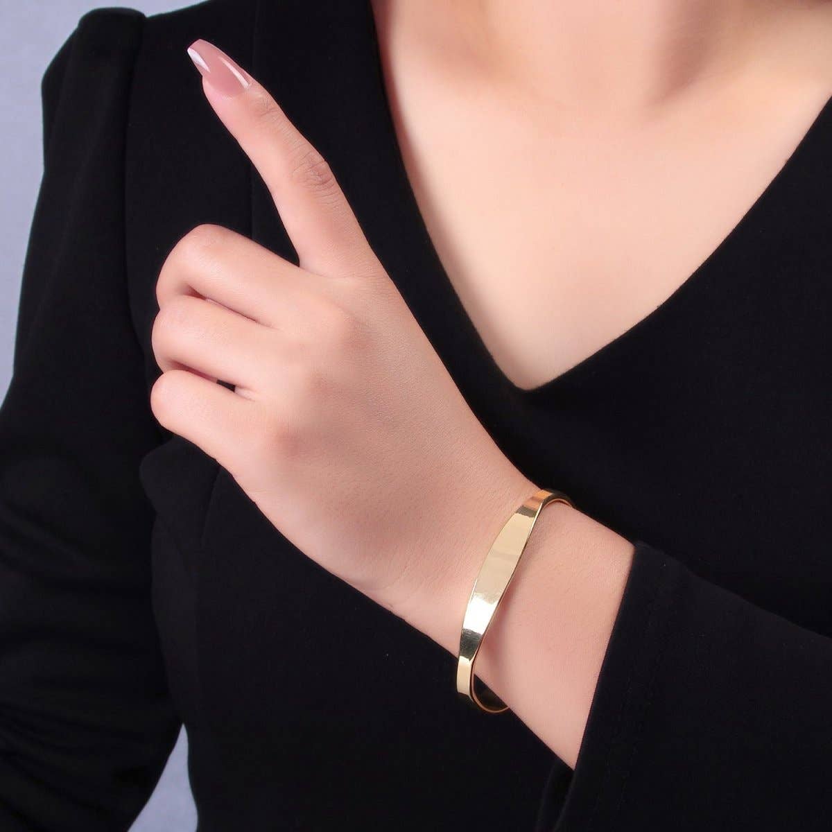 #242 | 24K Gold Filled Minimalist Band Cuff Bracelet
