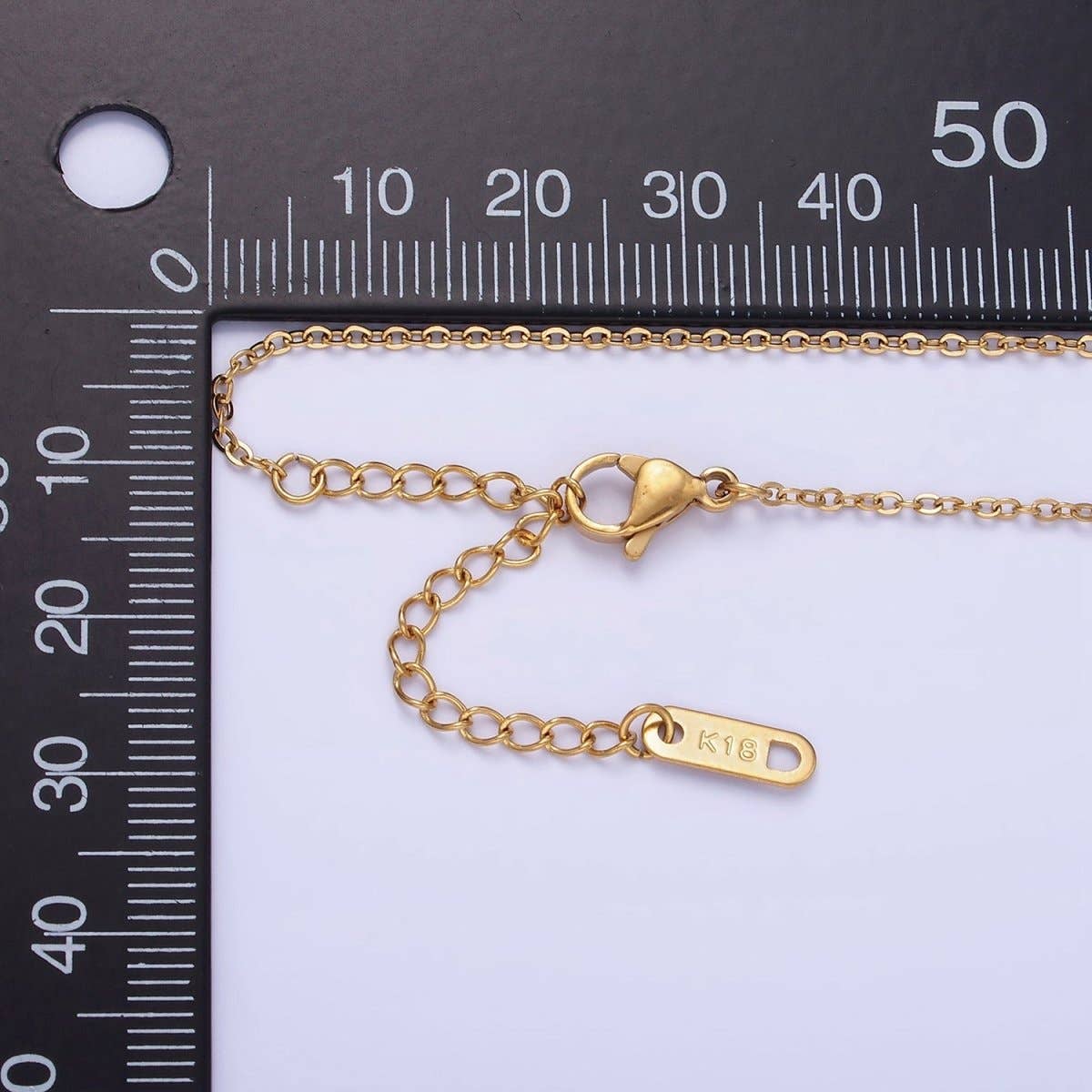 #150 | Stainless Steel 1.2mm Cable Chain 18 Inch Necklace w. Extender in Gold & Silver
