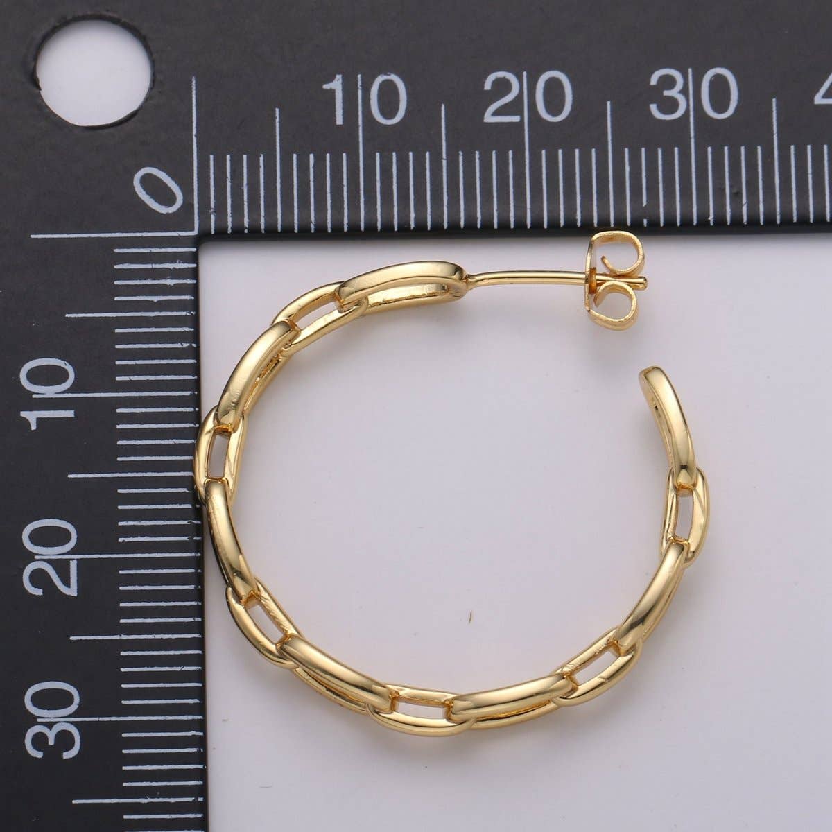 Dainty Gold Chain Earring
