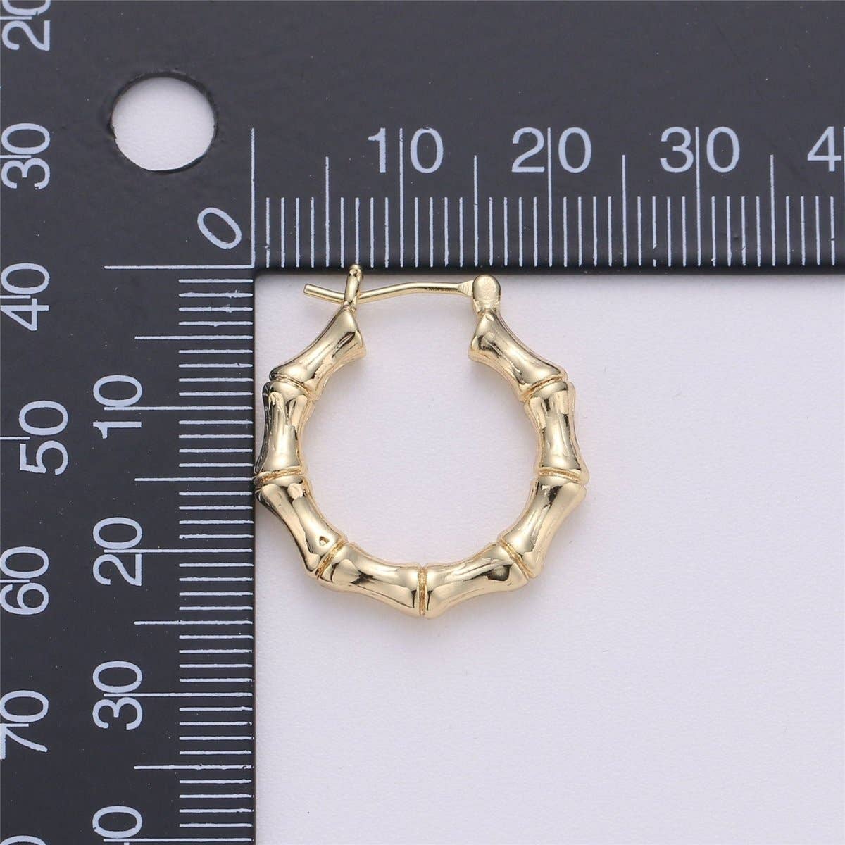#241 | 18k Gold Filled Bamboo Earrings Custom DIY Personalize Earrings Supplies Findings for Jewelry Making Supply K-001