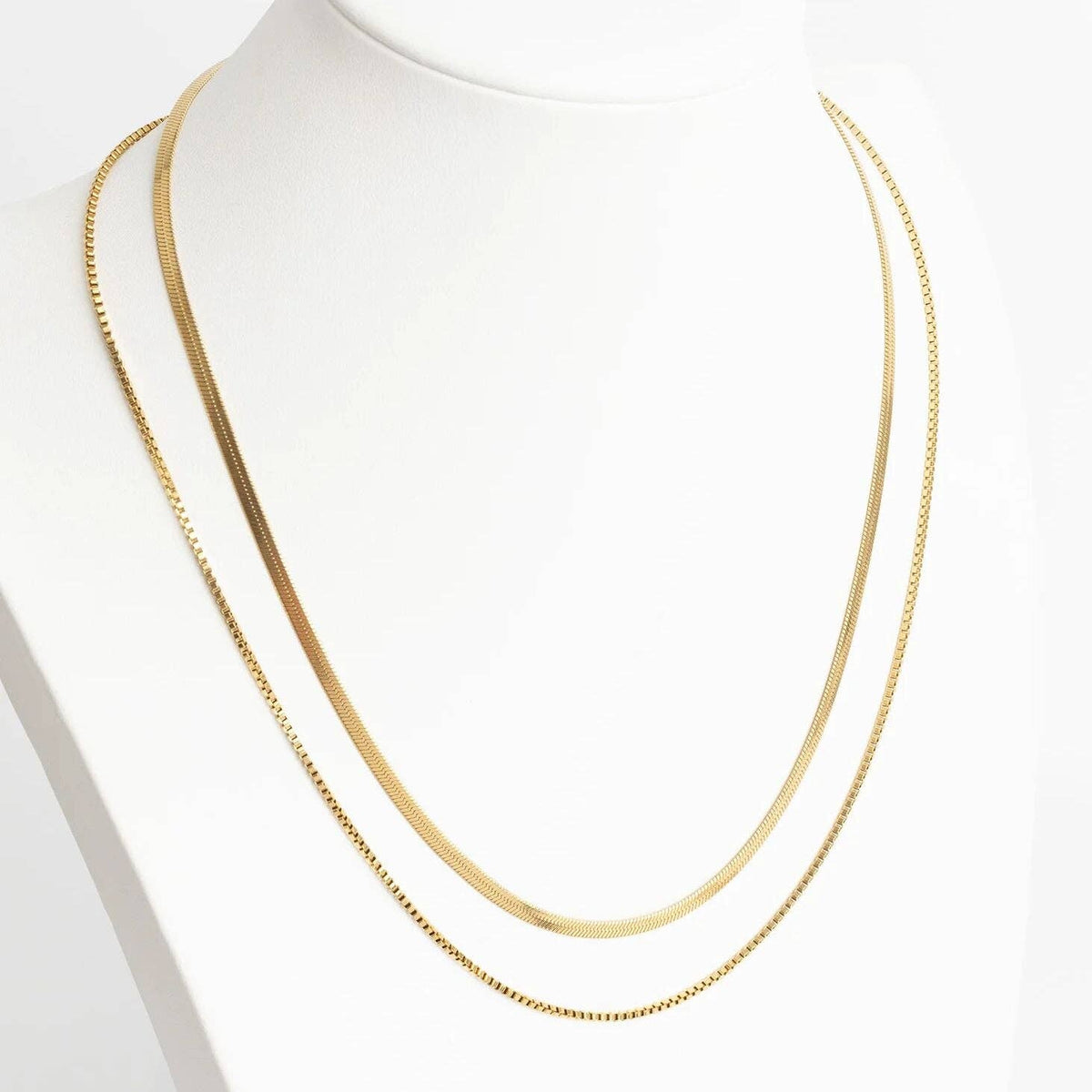 #125 | 14K Gold Filled 18" 1.5mm Box Chain Necklace
