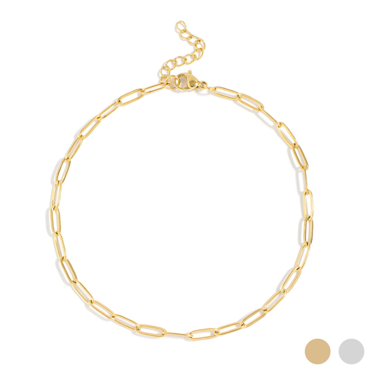 #215 Paperclip Chain Anklet