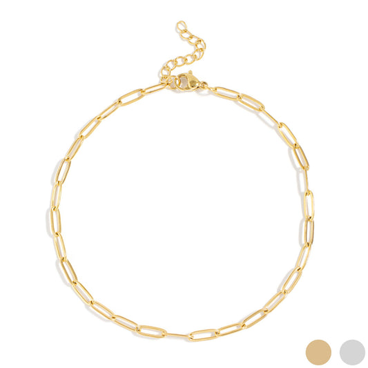 #215 Paperclip Chain Anklet