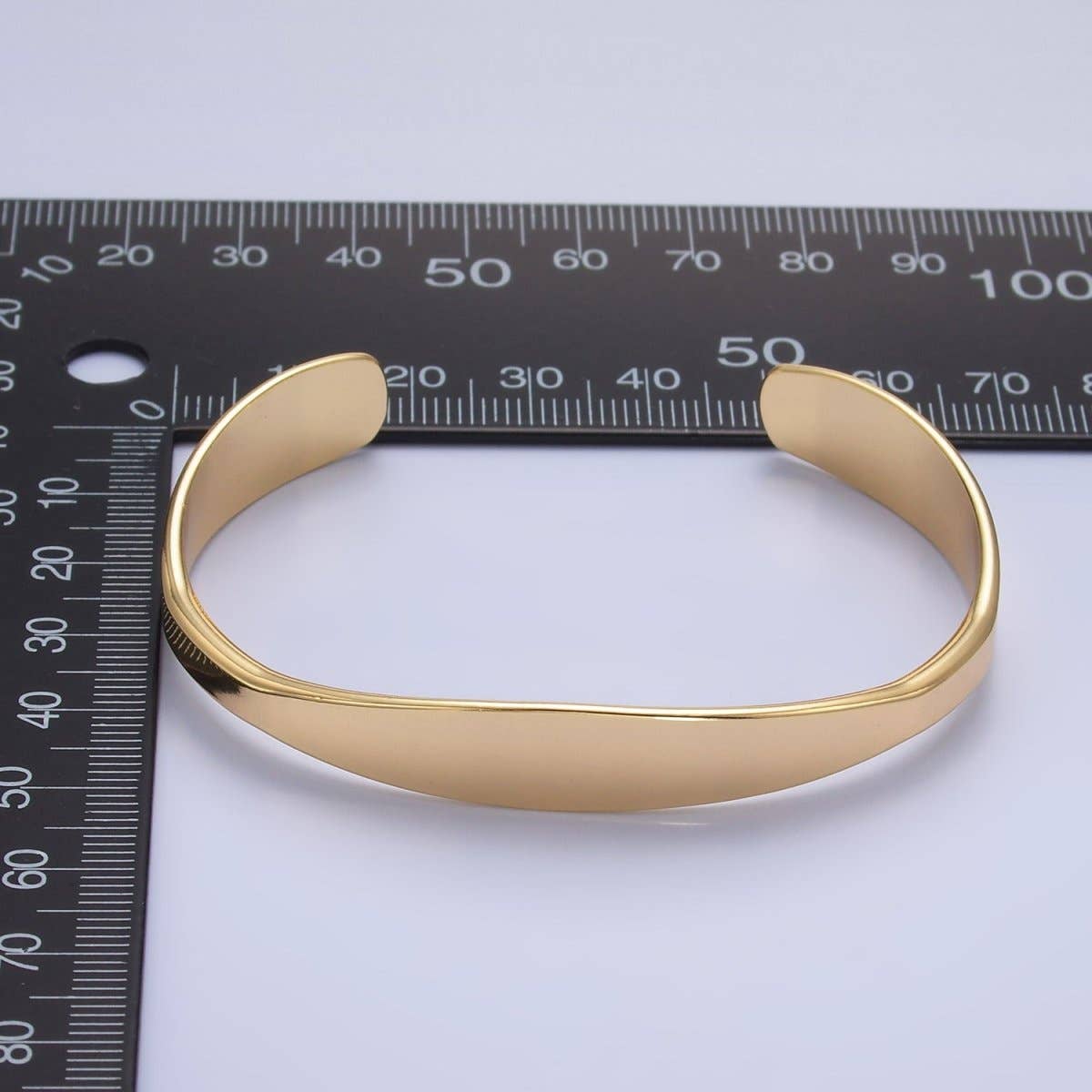 #242 | 24K Gold Filled Minimalist Band Cuff Bracelet
