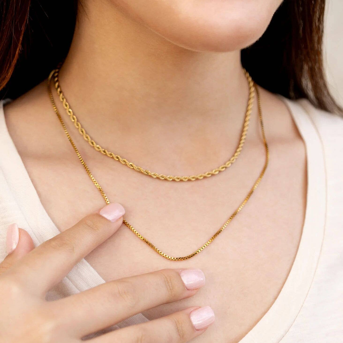 #125 | 14K Gold Filled 18" 1.5mm Box Chain Necklace