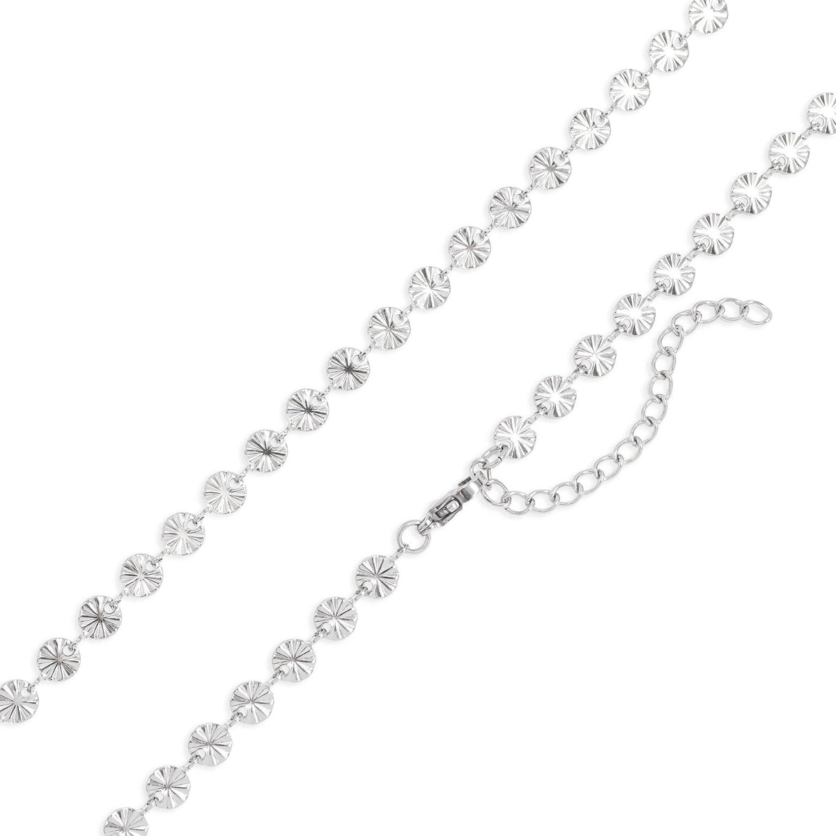 #207 18K Gold PVD Stainless Steel Sunburst Chain Necklace