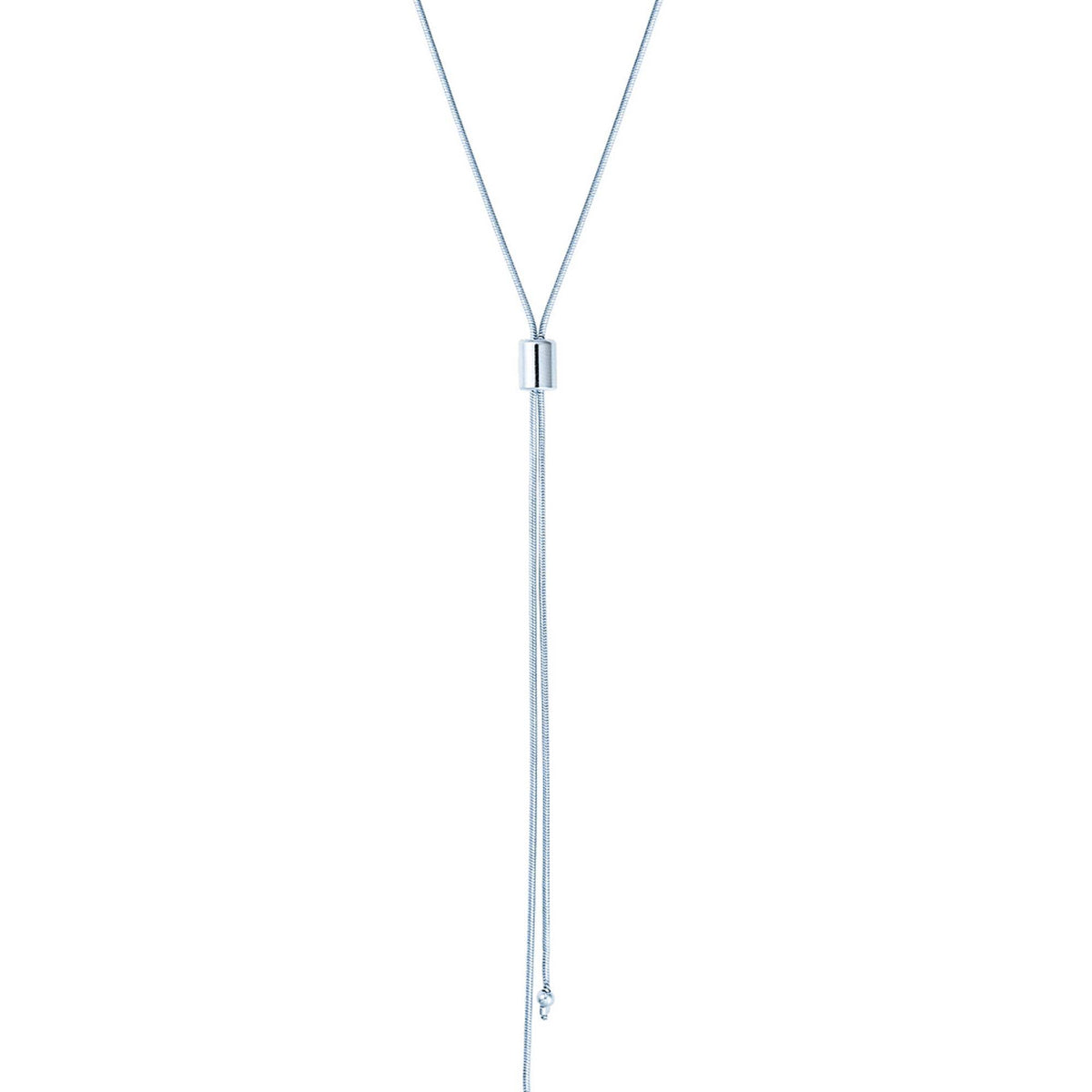 #205 Adjustable Bolo Box Chain Tie With Gold Bead