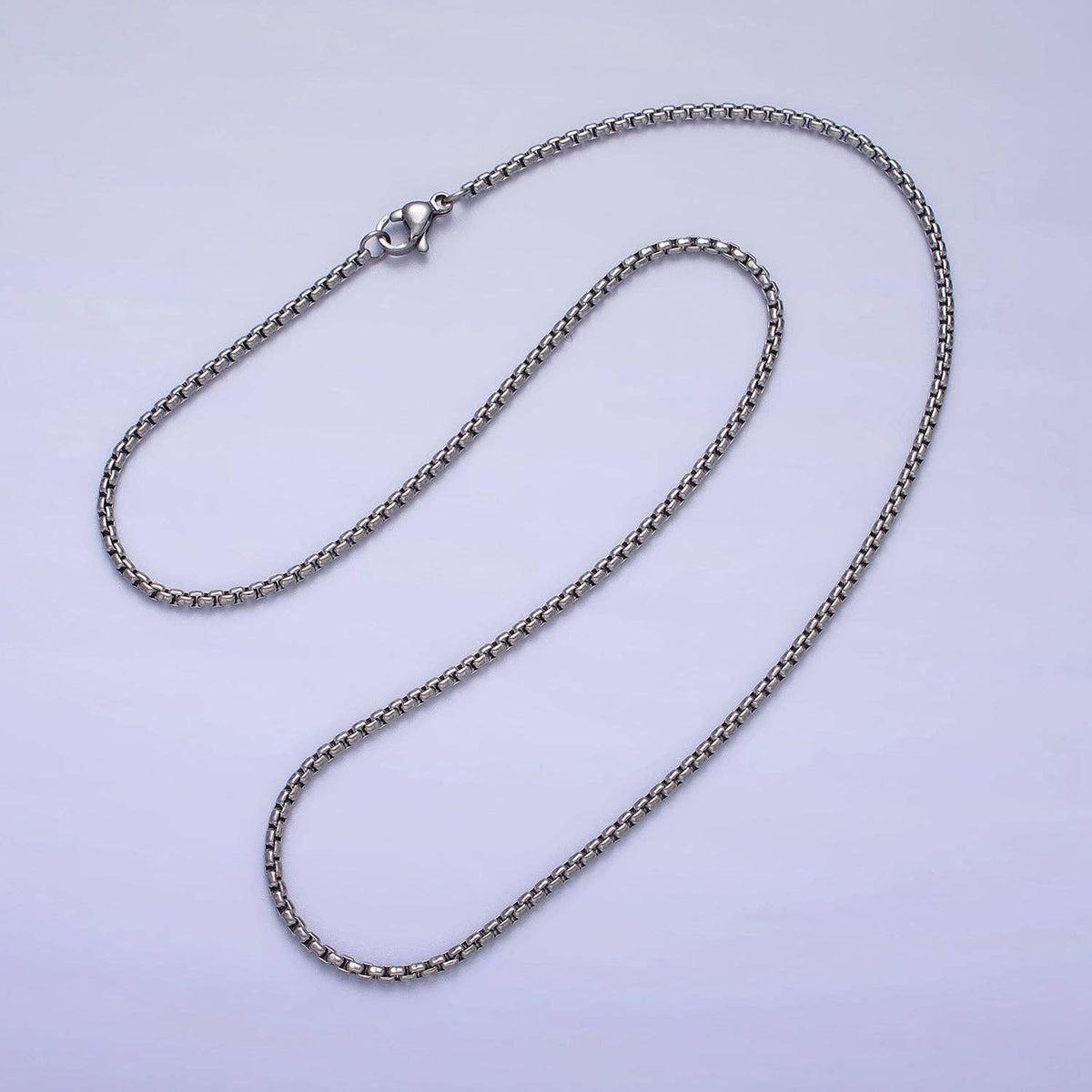 #141 | Stainless Steel Box Chain Necklace In Gold & Silver