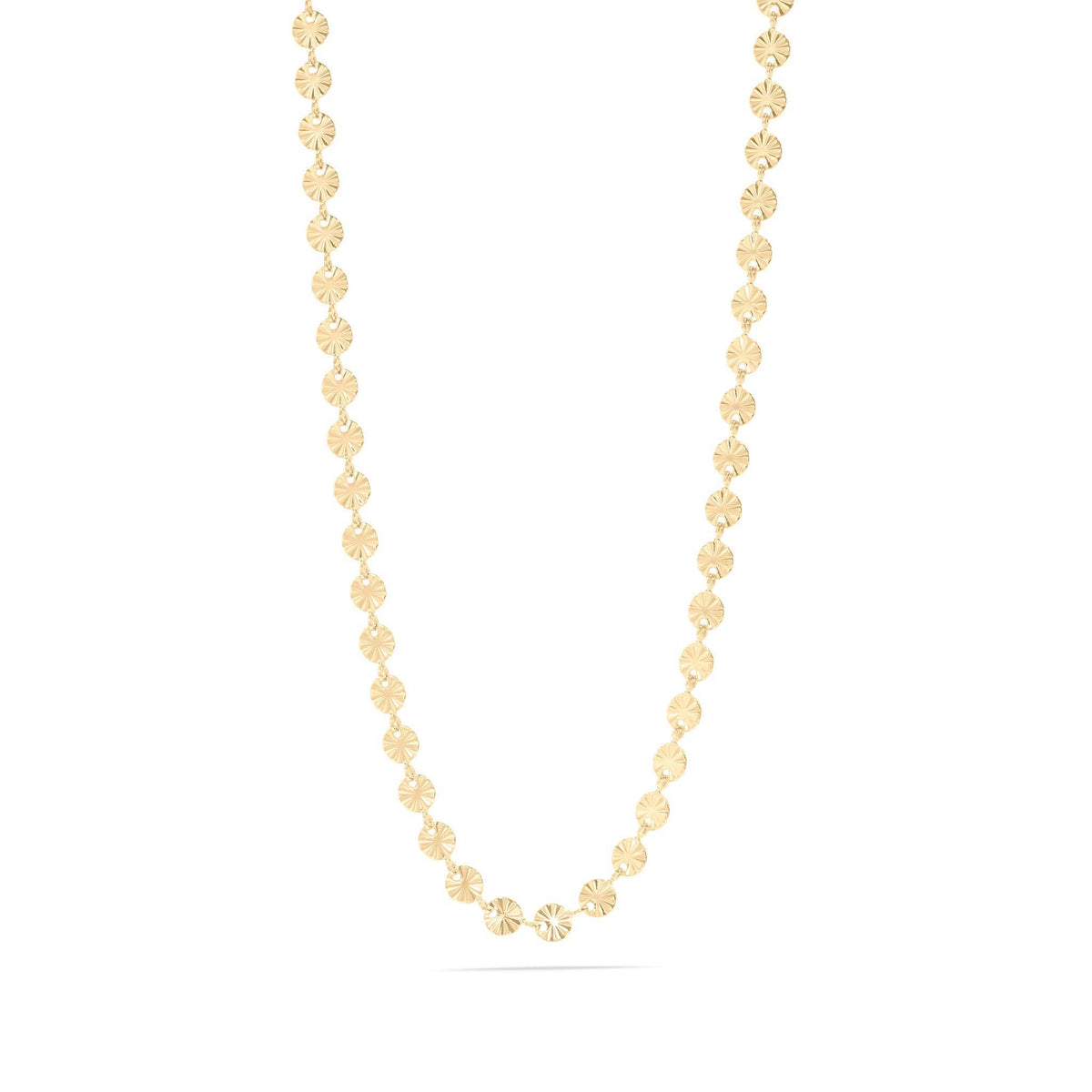 #207 18K Gold PVD Stainless Steel Sunburst Chain Necklace