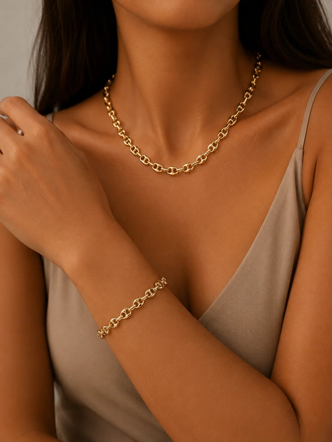 (#96) Puff Mariner Bracelet Only 7.5in