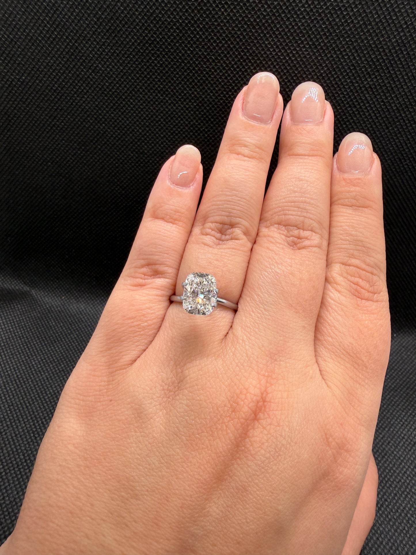3.06 Carats Elongated Cushion Lab Grown Diamond (E Color, VS 2 Clarity)