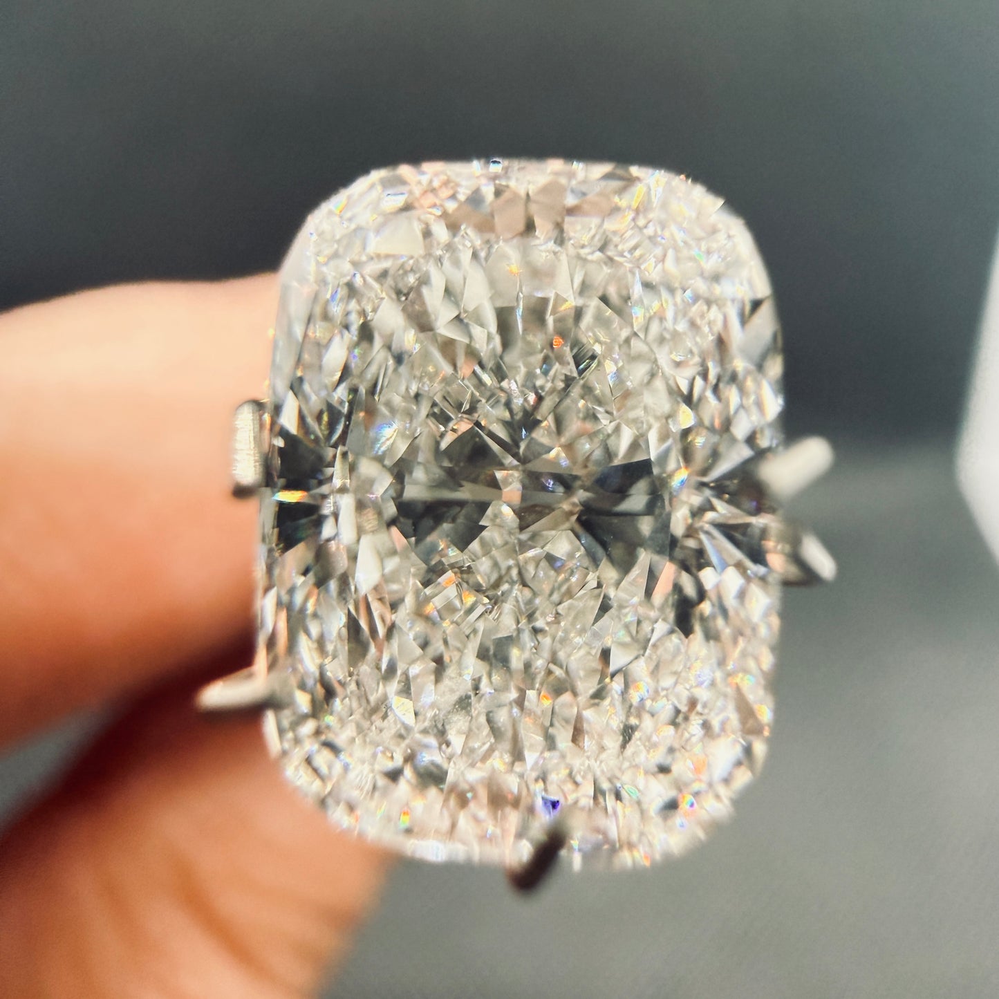 3.06 Carats Elongated Cushion Lab Grown Diamond (E Color, VS 2 Clarity)