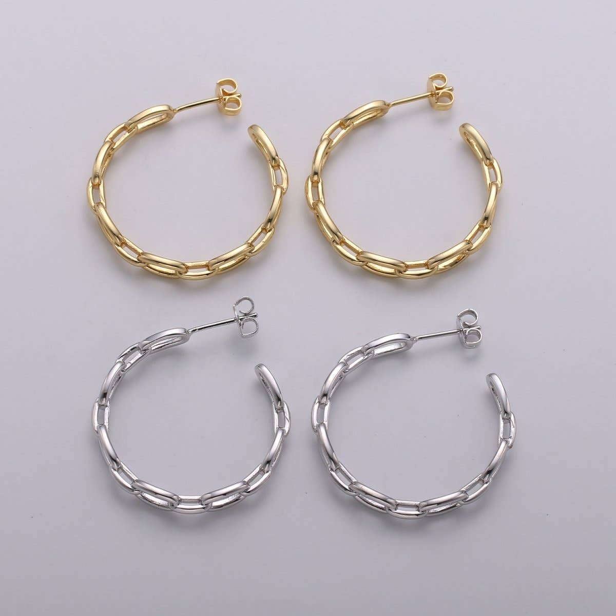 Dainty Gold Chain Earring