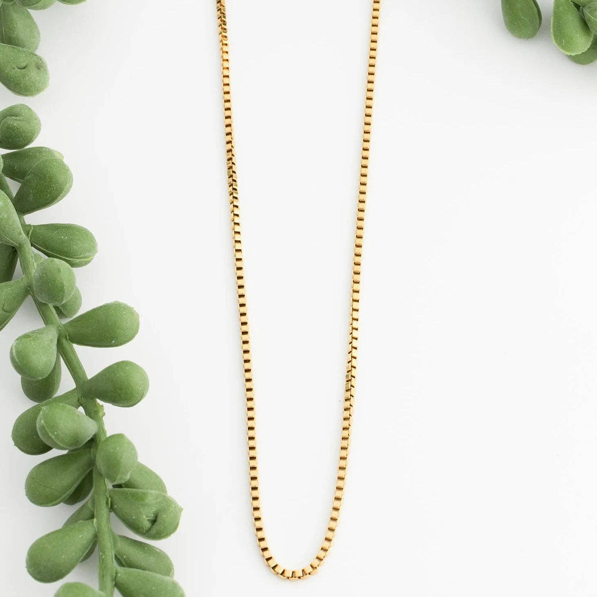 #125 | 14K Gold Filled 18" 1.5mm Box Chain Necklace