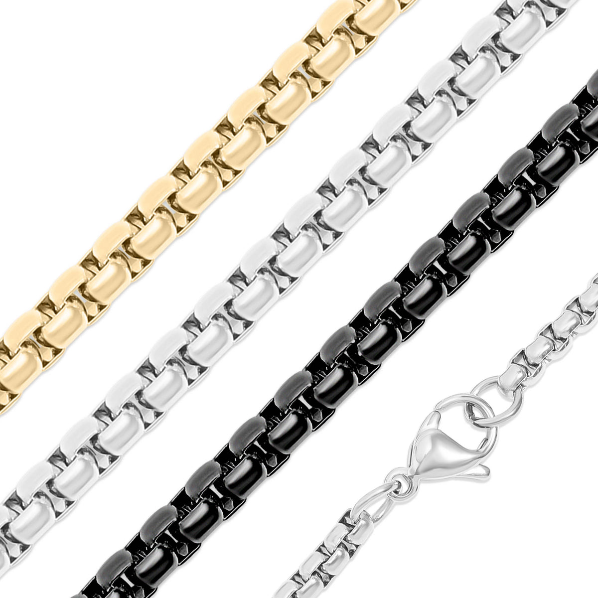 #120 | Stainless Steel Rounded Box Chain
