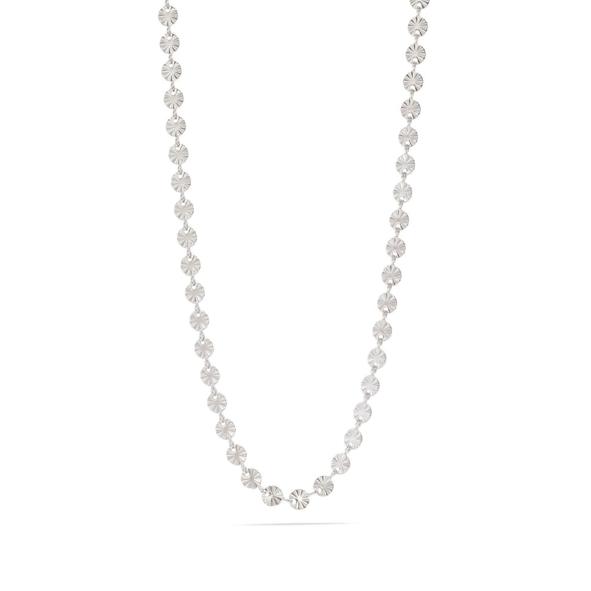 #207 18K Gold PVD Stainless Steel Sunburst Chain Necklace